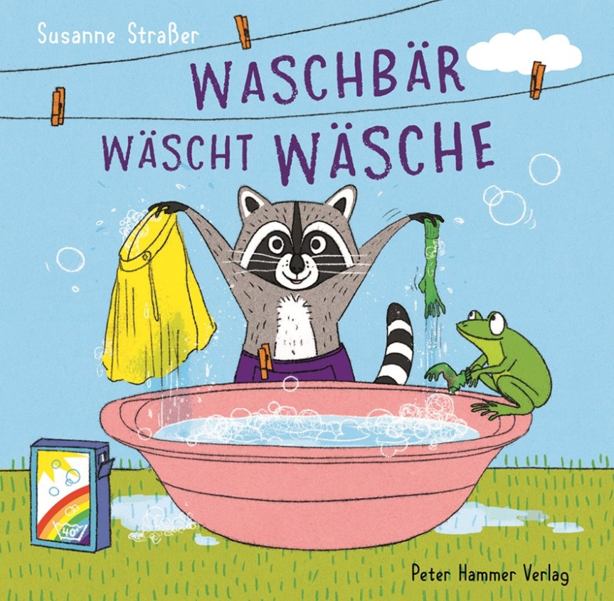 Waschbär wäscht Wäsche (Susanne&nbsp;Straßer)